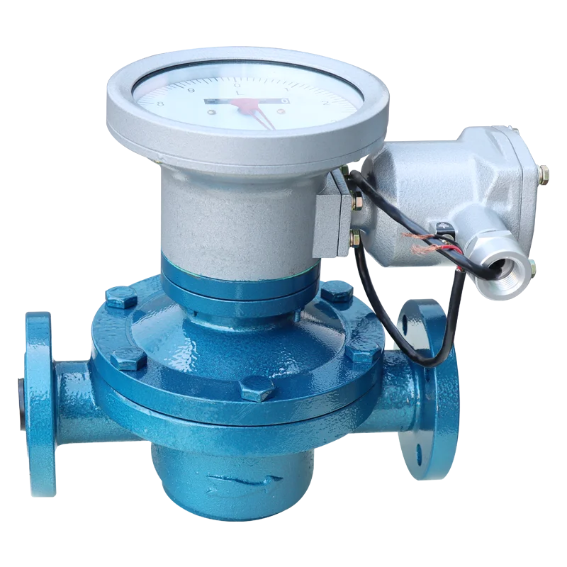 Metal Oval Gear Flowmeter DN50 PN1.6 Fuel Level Measurement High Viscosity Mechanical LCD Display Accuracy 0.5 OEM/ODM