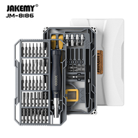 JAKEMY JM-8186 83 IN 1 Precision Screwdriver Set with TPR Soft Gule Handle for Mobile Phone Computer Electronic Repair Hand Tool