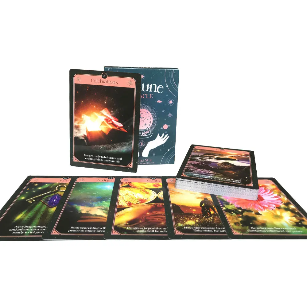 

Hot Selling Fortune Oracle Tarot Leisure Entertainment Card Family Gathering Divination Deck Tarot Board Playing Card Game