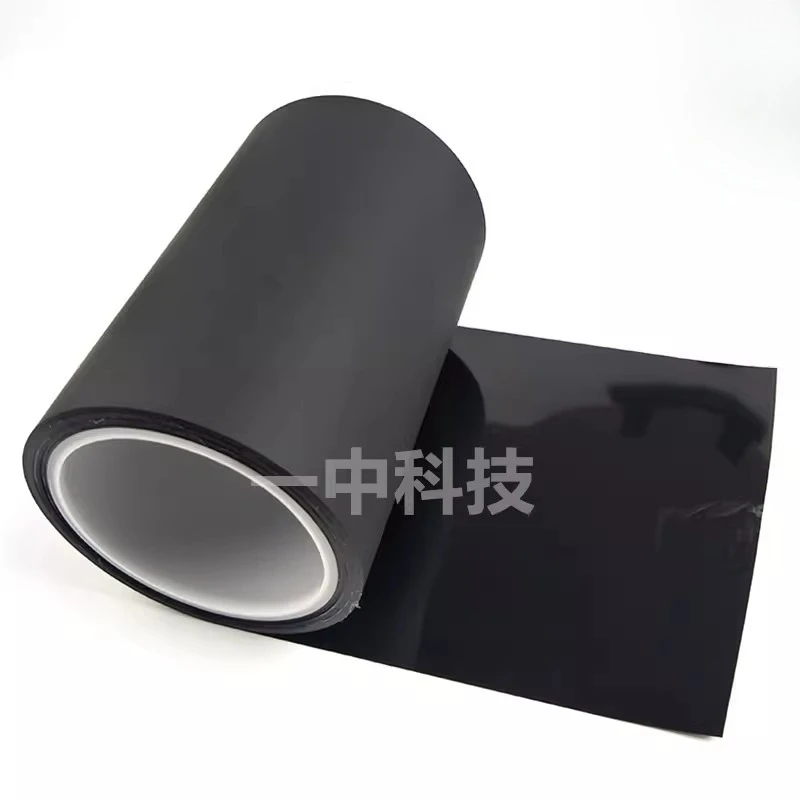 0.01Mm Matte Black PET Single-sided Tape 10u Ultra-thin Thickness, Anti-fingerprint, Matte Black, Ultra-thin Film