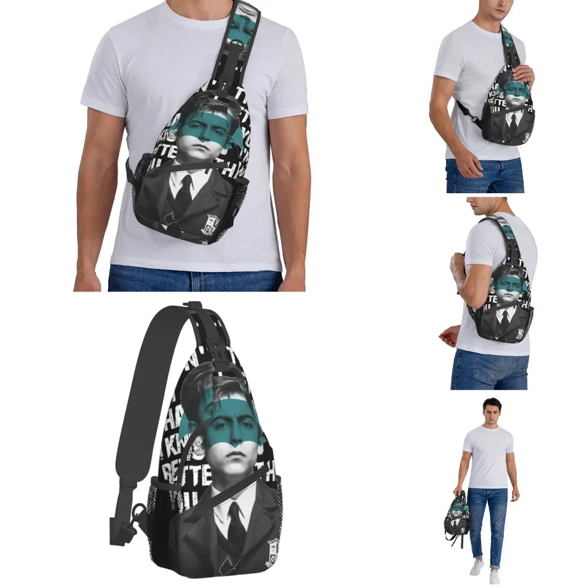 Umbrella Academy Sling Bags Chest Crossbody Shoulder Sling Backpack Outdoor Sports Daypacks Number 5 tv Printed Pack