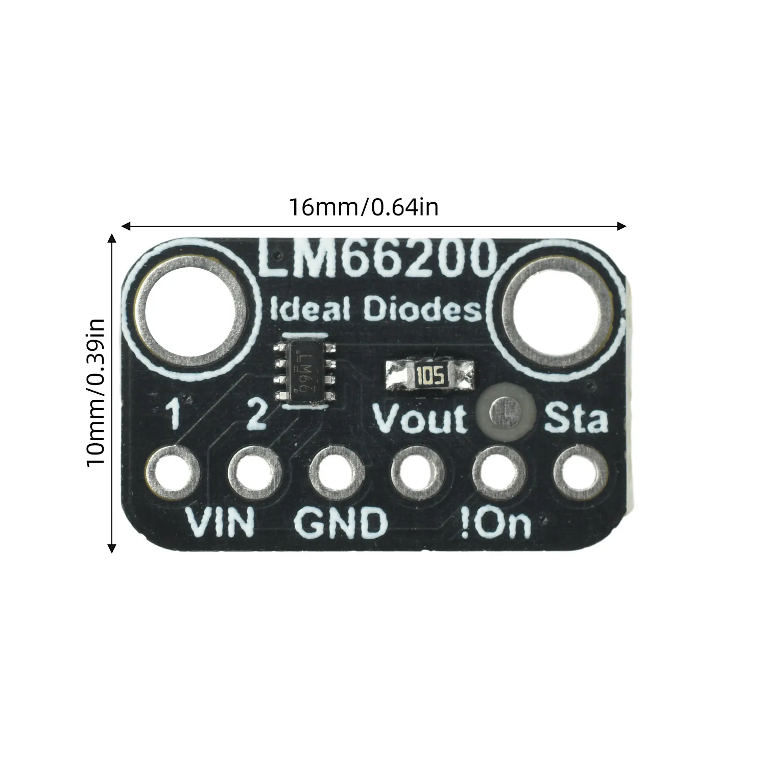 LM66200 Dual Channel Ideal Diode Module DC1.5V‑5.5V 2A Per Channel 20mV Low Forward Drop Dual Power Automatic Redundant Switch