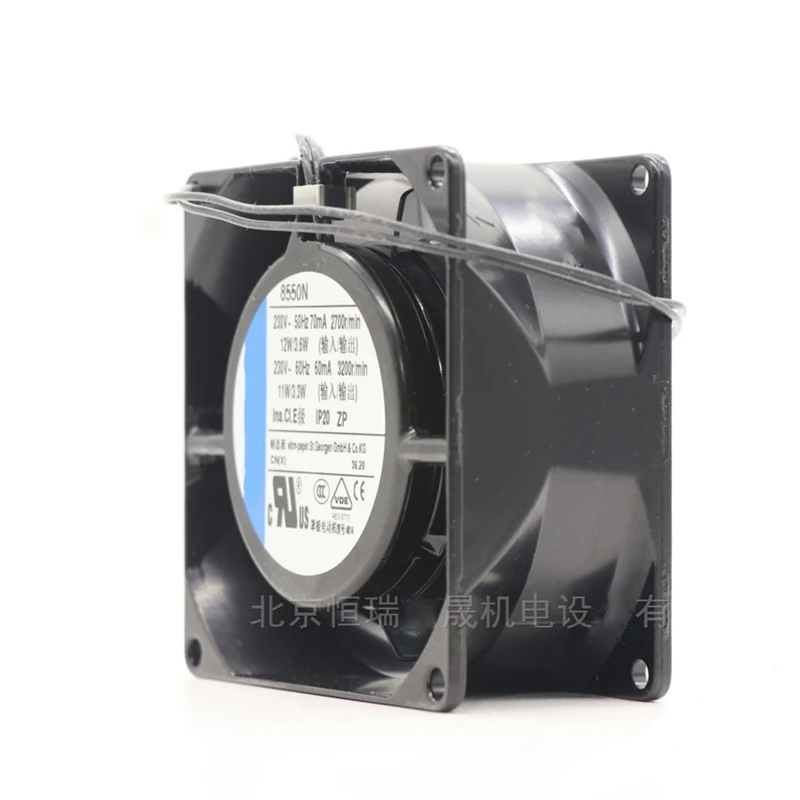 Commitment Brand New Original All metal high-temperature resistant compact cooling axial fan 8550N 230V 12/11W 60/70mA