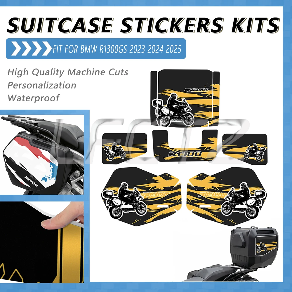 Motorcycle Waterproof Trunk Luggage Sticker Kit Suitcase Protection Decals Fit for R1300GS R 1300 GS R1300 GS 2023 2024 2025
