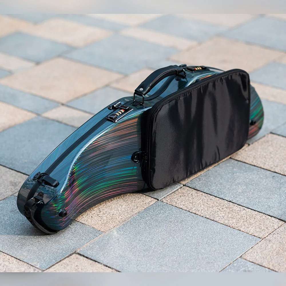 CHRISTINA Violin Case 4/4 Size Multicolors Available Widened Triangular Carbon Fiber NEW Style with Password Lock Music Bag BV05