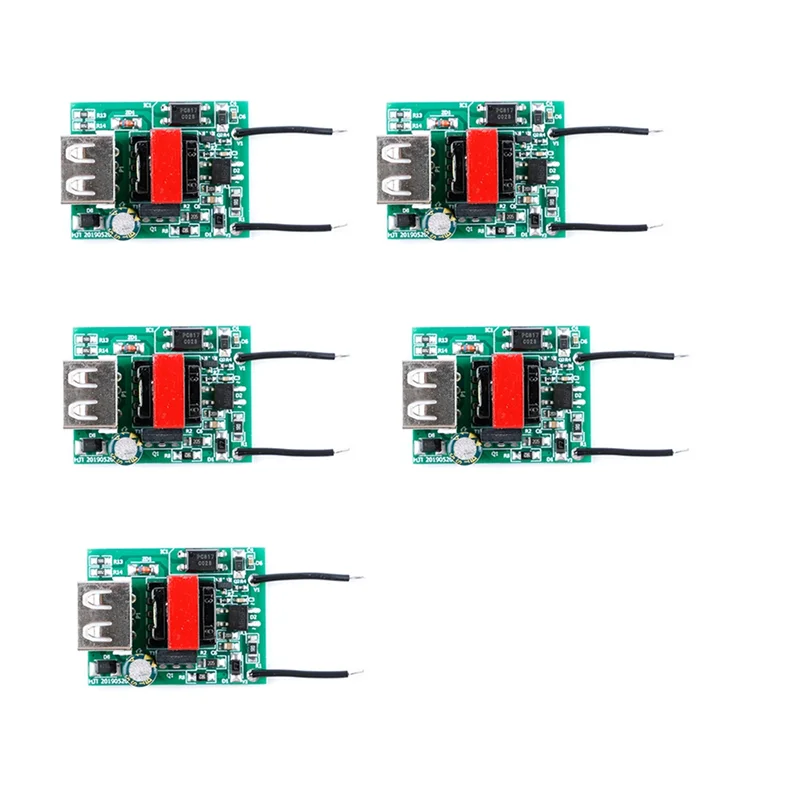 

AC57-5 Pcs Buck Converter Stabilizer DC-DC Step Down Module 12V 24V 36V 48V 72V To 5V 1A USB Galvanic Isolated Power Supply
