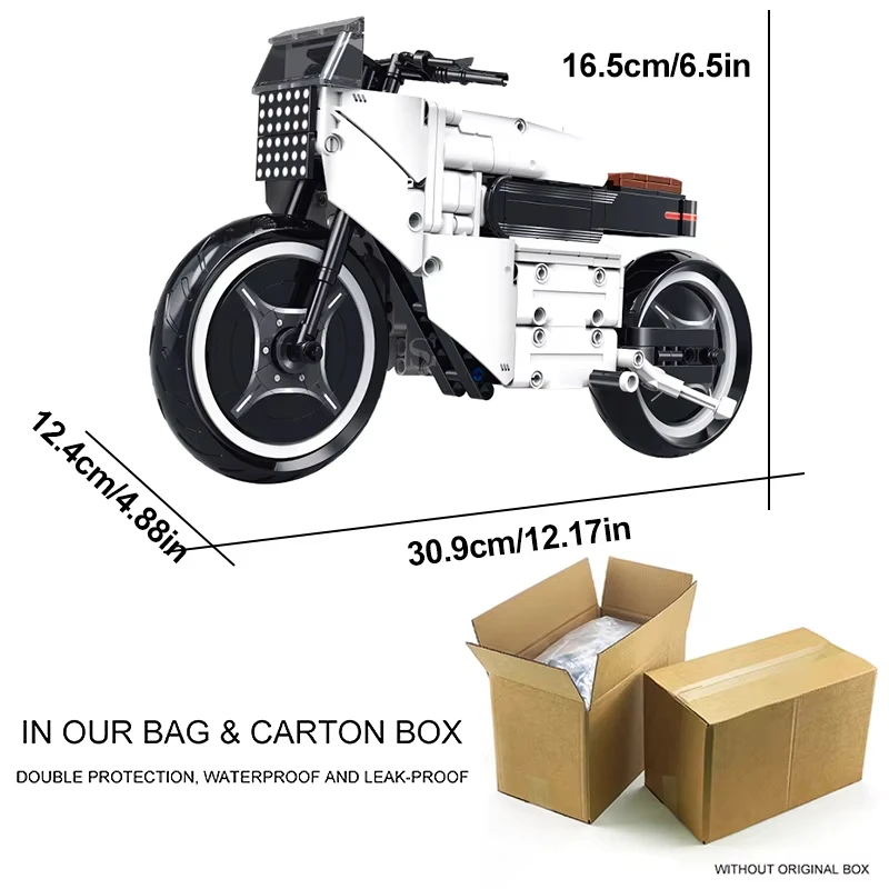 Kit de bloques de construcción de motocicletas 60539, bloques de ingeniería técnica deportiva ensamblados, juguete para niños y adultos, regalo de cumpleaños y Navidad