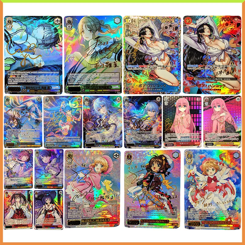 Anime Weiss Schwarz DIY ACG Hancock Hatsune Miku Gotoh Hitori Tokisaki Kurumi Toys for boys Collection Games Card Birthday Gifts