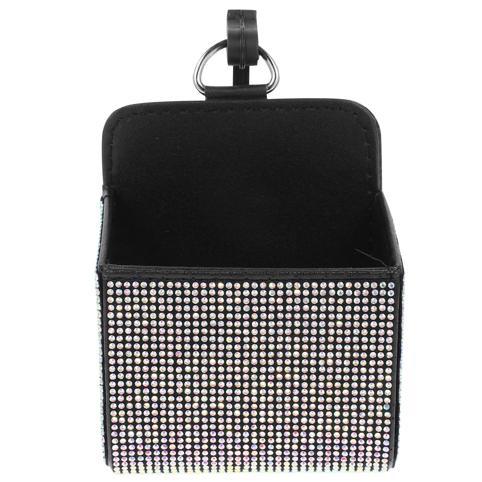 Air Vent Hanging Storage Bag Rhinestone Car Pocket Coin Organizer Phone Snack Holder Car Air Vent Storage Organizer