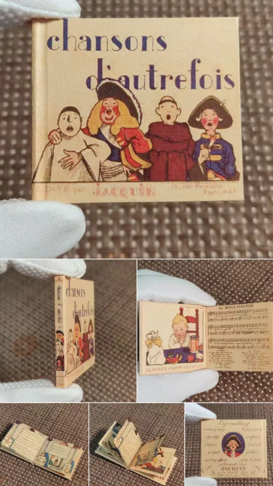 Miniature Book Mini Hardcover Doll Book Comic Book Miniature Dollhouse Study Decoration Blythe Doll