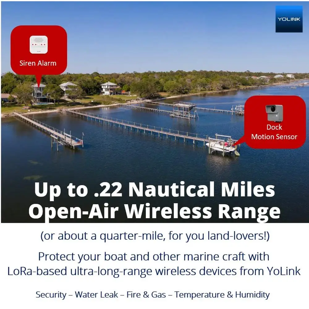 LoRa Smart Outdoor Motion Sensor Security Kit Property Intrusion Alerts Driveway Protection Long Range Battery Power Alexa