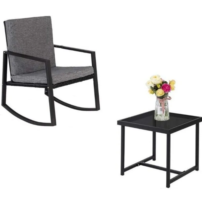 Sofa three-piece outdoor balcony rattan sofa and chair combination