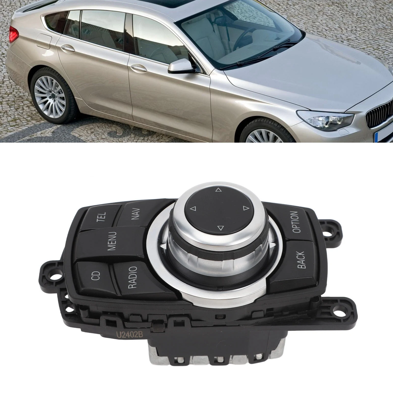 

Center Console Multimedia Knob Easy Install Console Multimedia Knob 9206444 10PIN for 5 Series F07 GT F10 F11