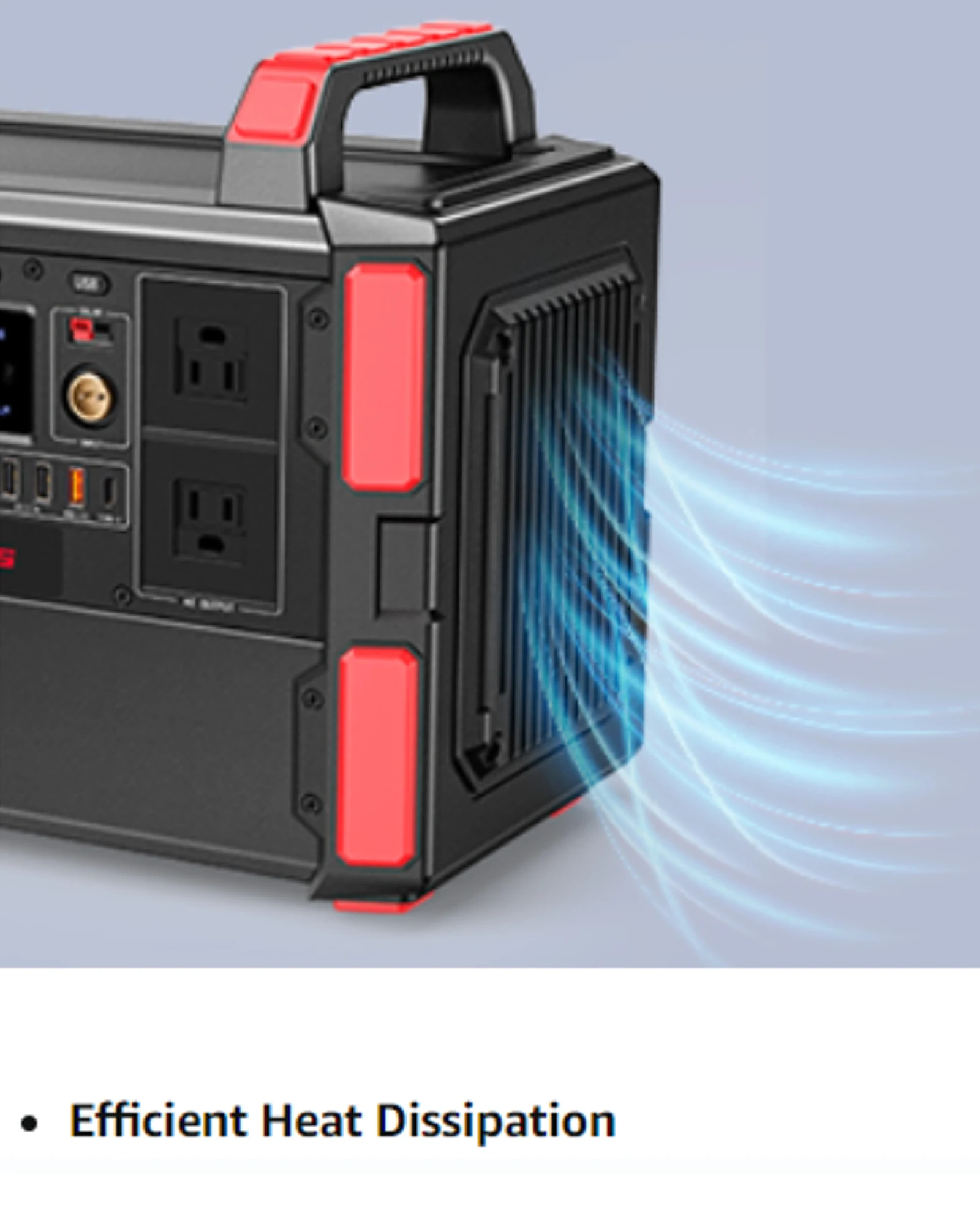 Outdoor 1000W Portable Power Station 3600mAh LiFePo4 Battery LED Display Universal Socket Energy Storage Power Supply Home