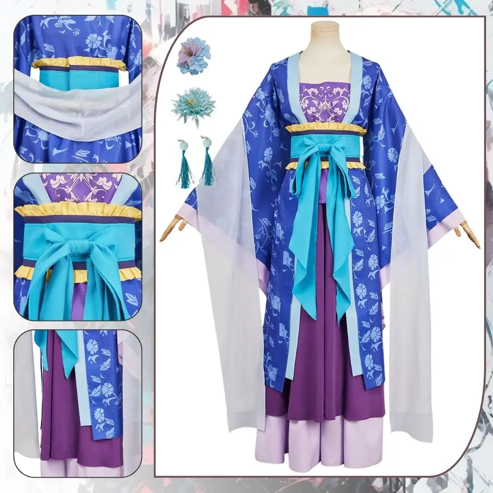 

Anime Apothecary Diaries Lihua Cosplay Costume Hanfu Outfits Disguise for Women Dresses Roleplay Outfit Halloween Carnival Suit