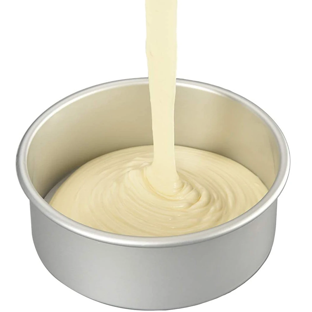 

1pc Aluminium Round Cake Pan 4-Inch Chiffon Cake Mold Baking Mould with Removable Bottom Cake mold Kitchen Tools