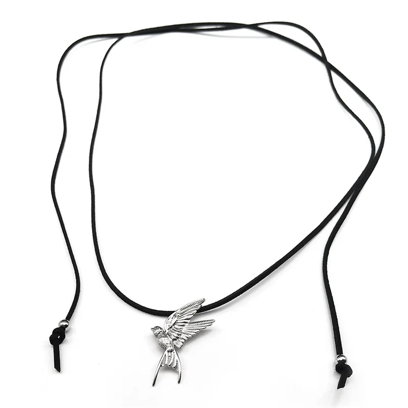 Frühling Schwalbe Hoffnung Vögel Anhänger Halskette Für Frauen Mädchen Edelstahl Silber Farbe Spezielle Kette Weibliche Schmuck Geschenke – Detail 7