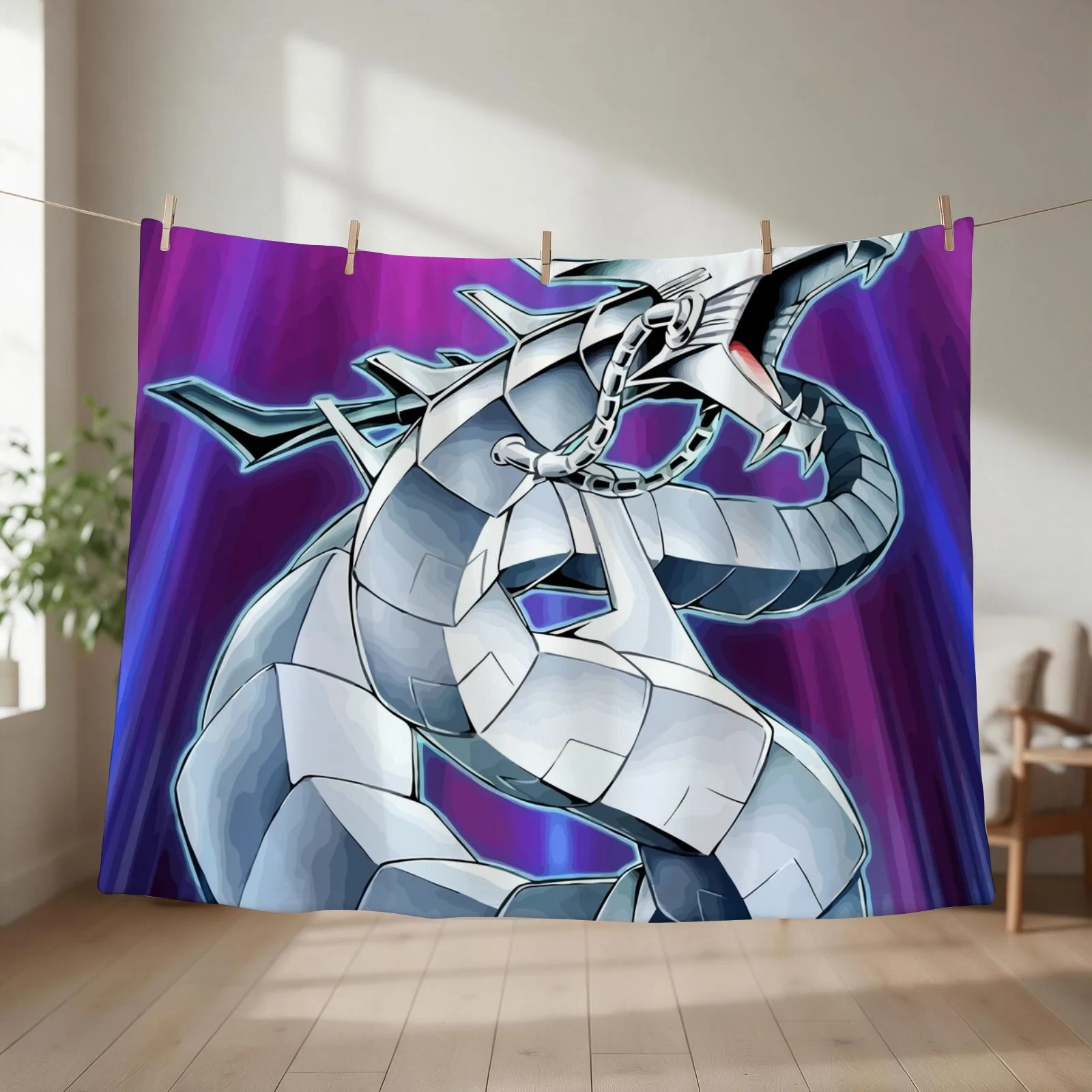 Cyber dragon Throw Blanket couch cozy soft plush fuzzy picnic outdoor blanket