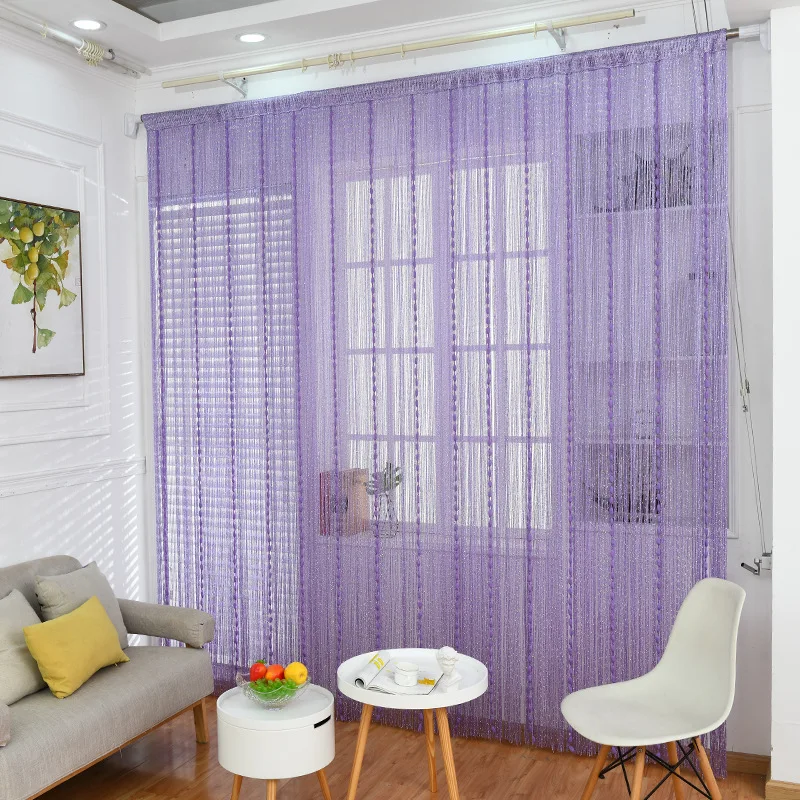Multicolor Lantern Line Curtains Window Blind Valance Room Divider Door Decorative Partition Decorative Curtain Non-Tangled