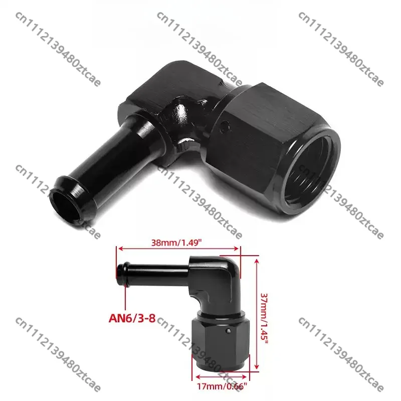 Auto Oil Line Mod 90° Inverted Straight Push Fit Hose Connector, PTFE Teflon Tube Adapter Replacement Accessory