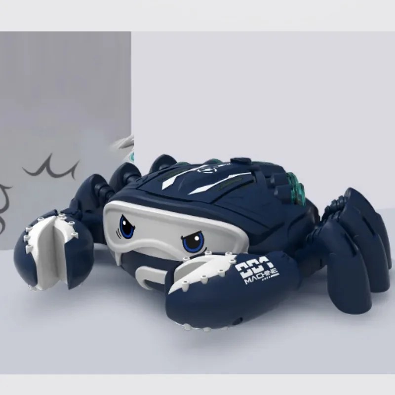 Children's Electric Spray Crawling Crab Simulation Animal Multi-Function Model Automatically Avoid Obstacles Boy Toys Gifts