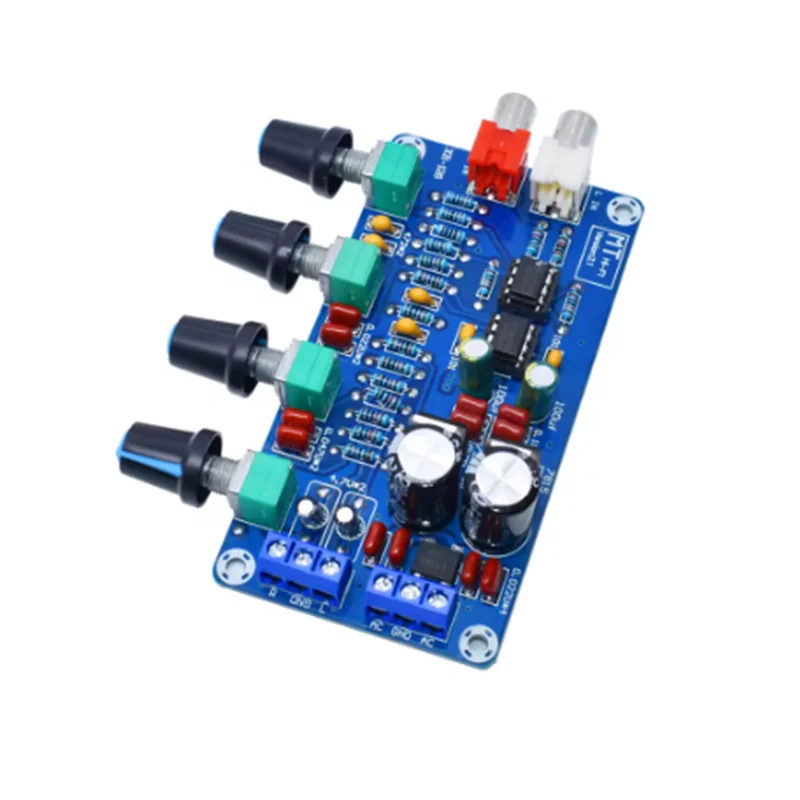 XH-M164 NE5532 Stereo Pre-amp Preamplifier Tone Board Audio 4 Channels Amplifier Module 4CH CH Control Circuit Telephone Preamp