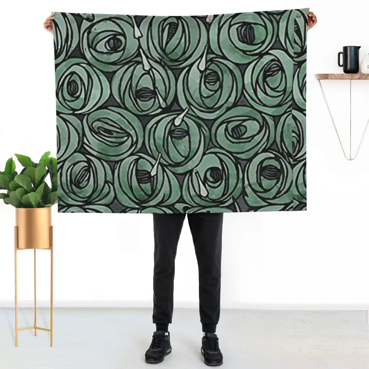 Charles Rennie Mackintosh design Throw Blanket Blankets For Bed Shaggy manga Summer Beddings Retros Bed Fashionable Blankets