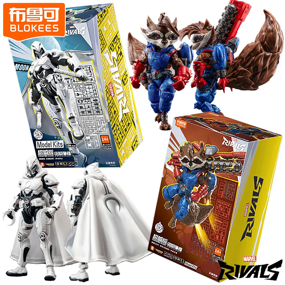 official-blokees-marvel-rivals-popular-handsome-characters-rocket-raccoon-moon-knight-action-figures-creative-peripherals-toys