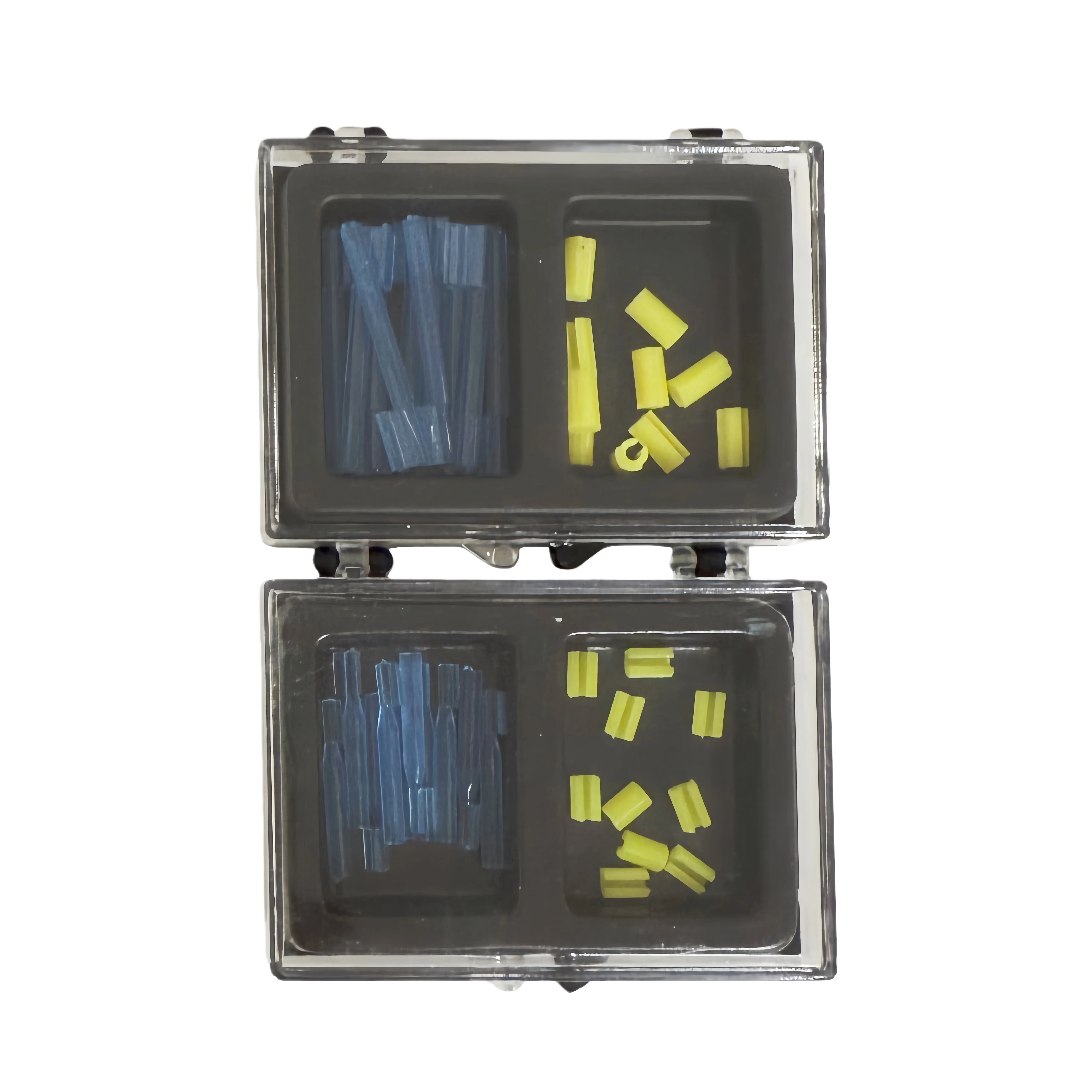 Plastic Dental Rider Female Blue Bar Clips Bolt Cap Yellow Riders Overdenture Attachment L/S Kit