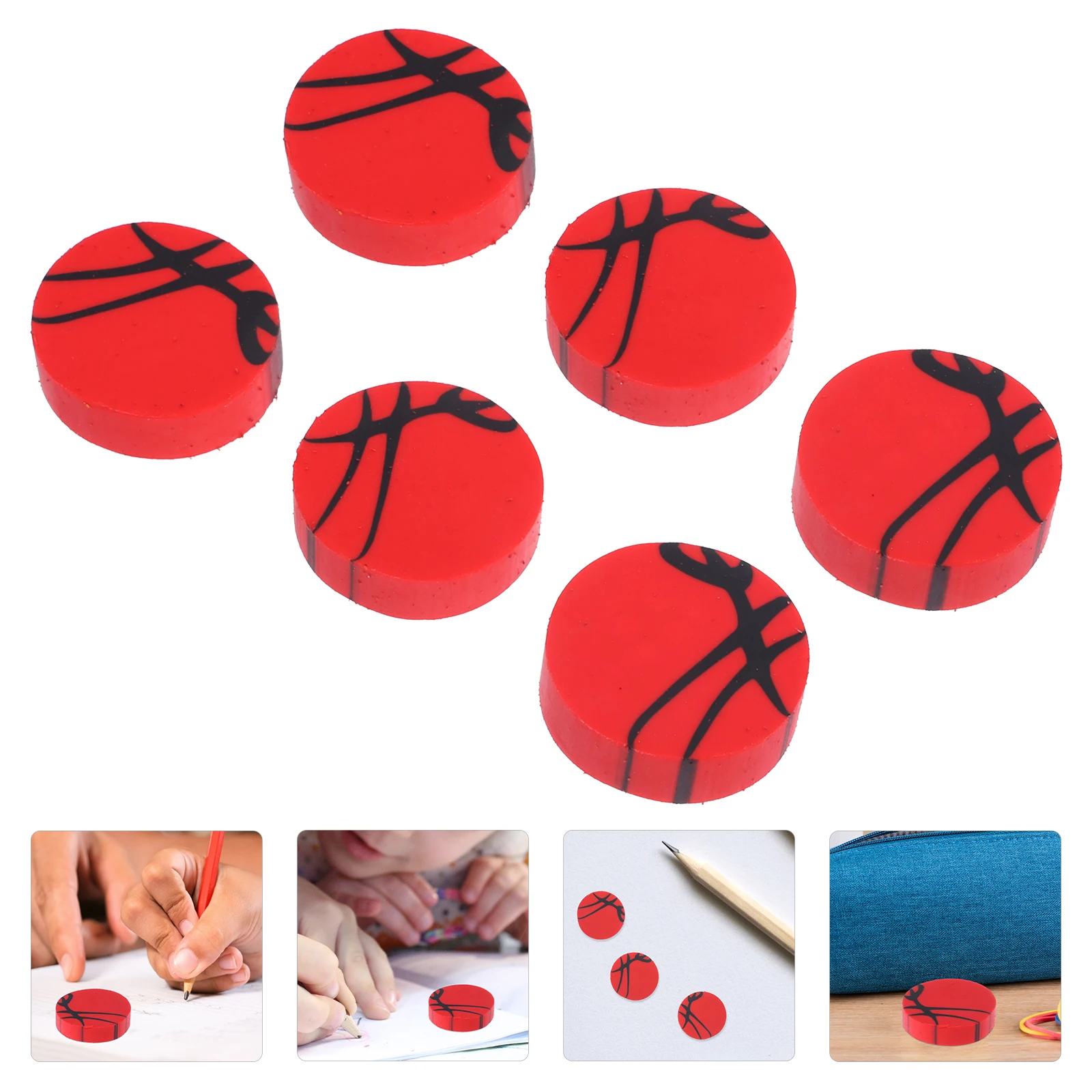 50 قطعة ممحاة كروية قرطاسية محايات قلم رصاص لملحقات مدرسية صغيرة مقاومة للاهتراء للطلاب Tpr