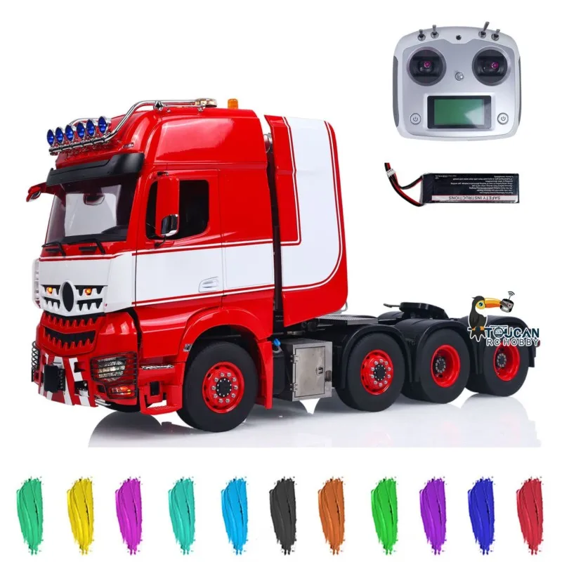 RC Tractor 1/14 TOUCAN 3Speed Truck 3363 Remote Control Lorry Car Metal 8x8 Chassis 56348 56354 Sound Light System Model