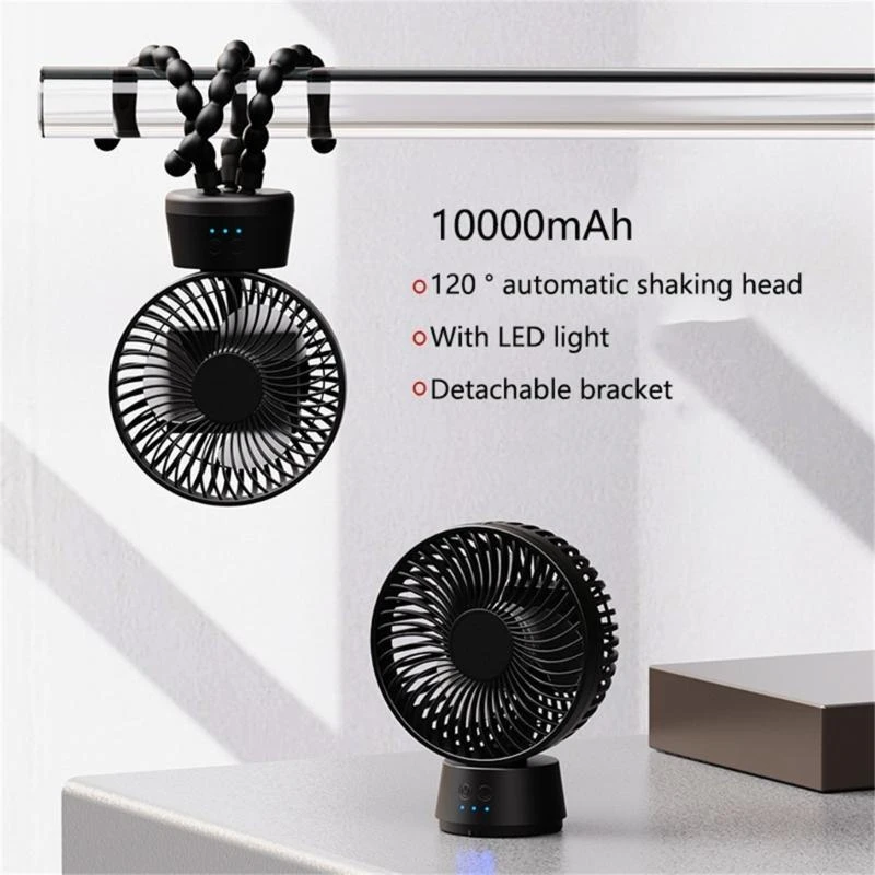 

USB Rechargeable Fan Portable Handheld Electric Fan Cooler Fan 3 Gear Adjustable 15UB