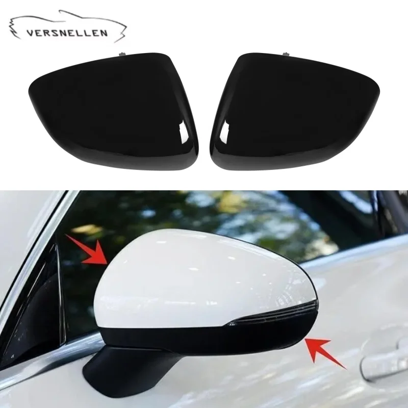 

For Mercedes-Benz A Class W177 2018-2023 ABS Clossy Black Car Rear View Door Wing Side Mirror Cover CLA-Class W118