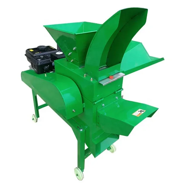 Straw crusher poultry animal cattle feed making grass shredder silage chopper hay fodder forage chaff cutter mach