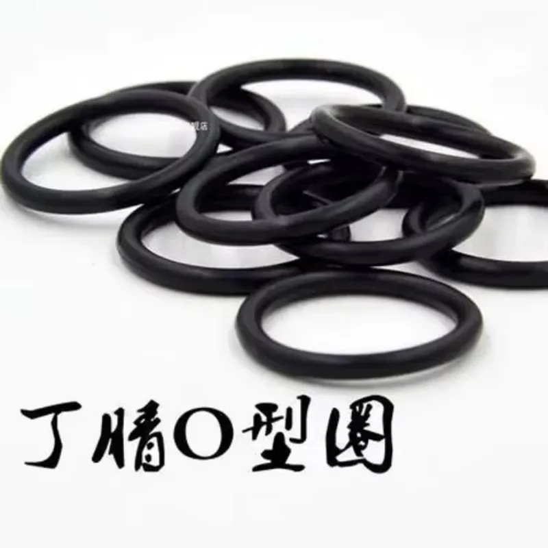 

eKbunwUS 10pcs 3.5mm wire diameter black silicone O-ring 125mm-155mm OD waterproof insulation rubber band Oil and abrasion resis