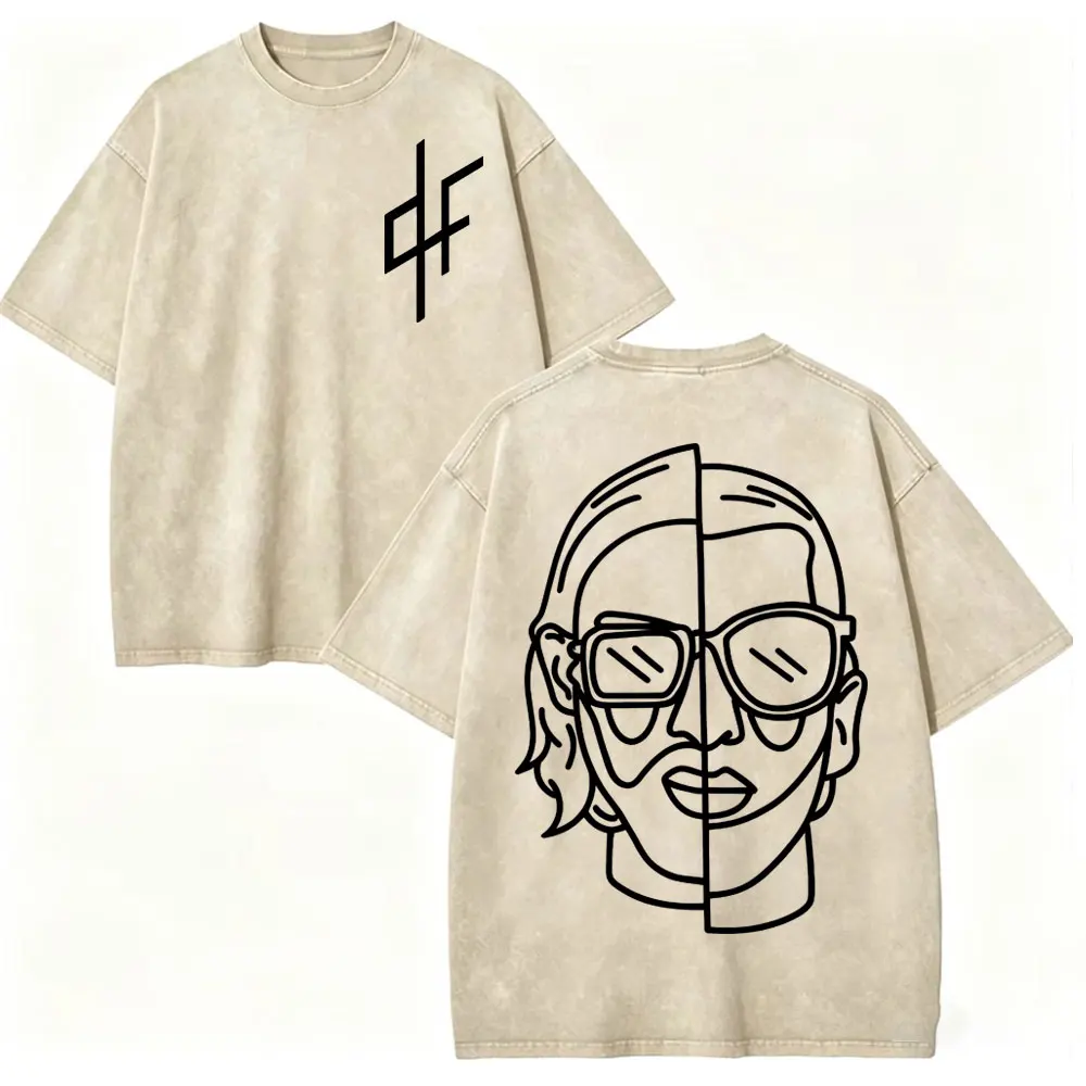 Camiseta Vintage Lavada con Estampado del Grupo Rap PNL Le Monde Chico, Camiseta de Moda Hip Hop de Manga Corta para Hombre y Mujer, Camisetas Casuales de Algodón