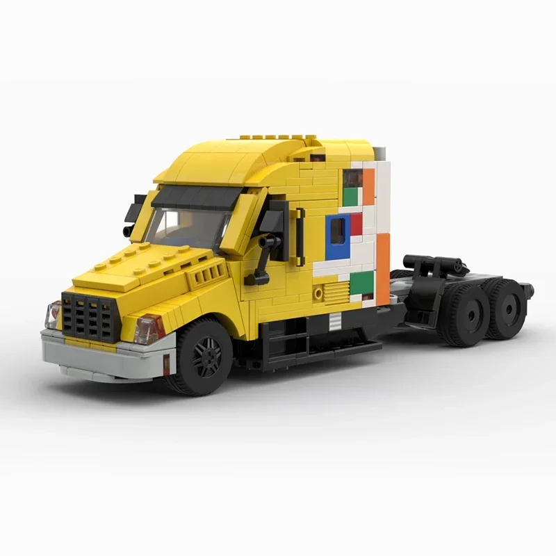 Model pojazdu miejskiego Moc Klocki konstrukcyjne Ciężarówka dostawcza Remake Technologia Modułowe klocki Prezenty Zabawki świąteczne Zestawy DIY Montaż