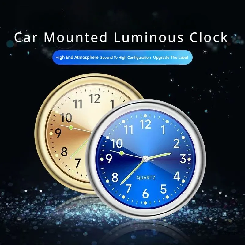 ساعة سيارة مضيئة لمرسيدس بنز ، زينة سيارات ، إكسسوارات سيارات ، AMG ، A ، B ، C ، E ، S ، R ، G ، Class ، GLK ، GLA ، GLA ، GLC ، GLB ، جل ، CLS ، CLA