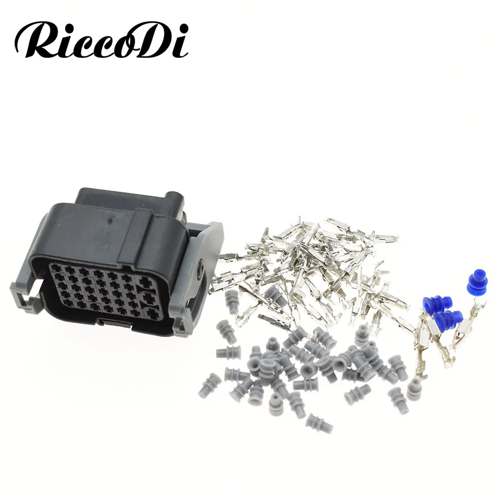 1-10 Sets 33 Pin Automobile Black Wiring Connector Waterproof Male Female Plug Socket DJ7331-1.5-3.5-11/21 With Terminal Pisay