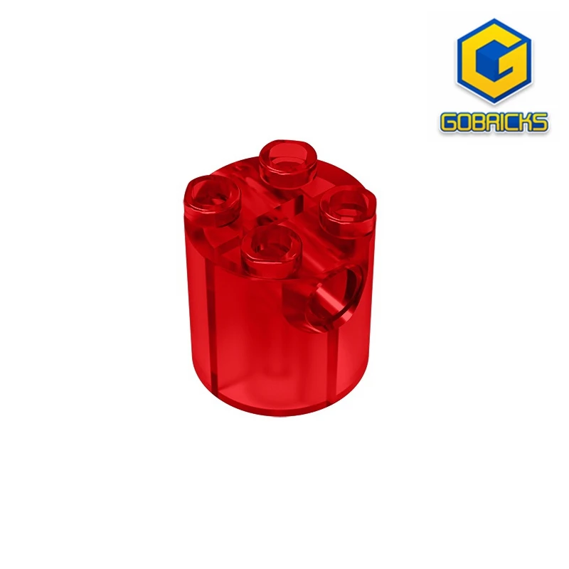 

Gobricks GDS-772 ROUND BRICK 2X2X2 - 2x2x2 Cylindrical with side holes compatible with lego 30361 children's toys Assembles