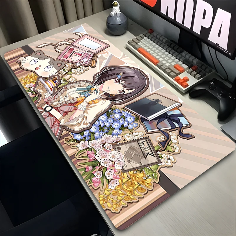 Mouse Pad PC Non Slip Rubber HD Mousepad Laptop Gamer Cabinet Keyboard Pad Office Computer Gaming P-project Sekai Desk Mouse Mat