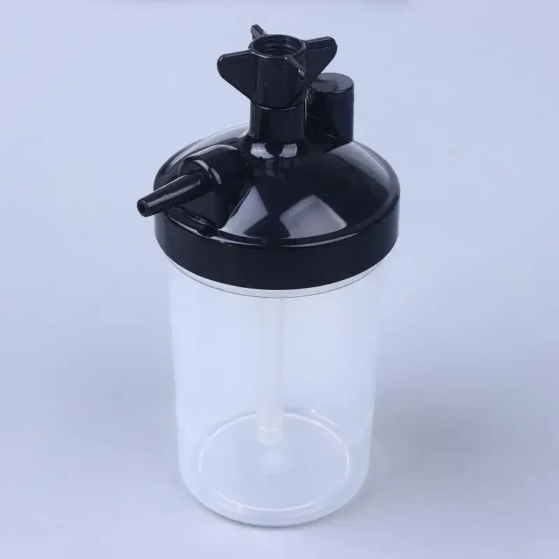 Concentration Humidifier Bubbler Bottle with Oxygen Tubing Connector Elbow