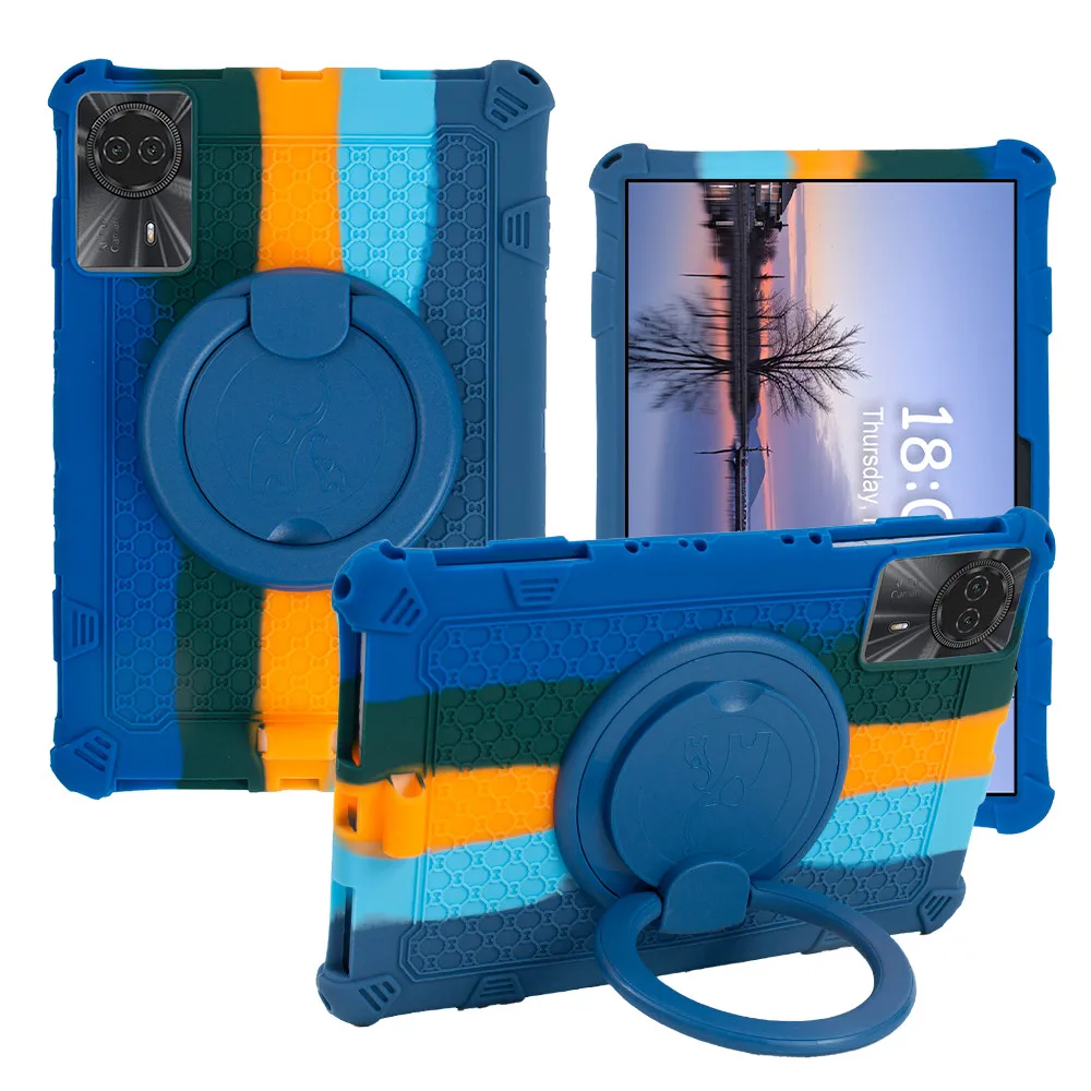 

Rotating Soft Silicone Case For Doogee T30 SE 11 T30 Pro 11inch Kids Safe Kickstand Tablet Cover