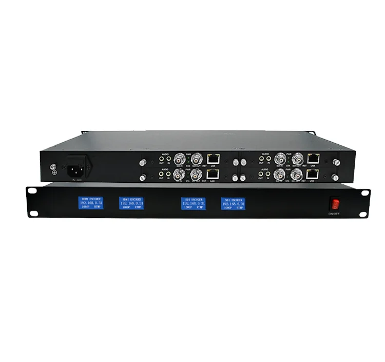 H.265 1-4 Channels sdi Video Encoder 1RU For IPTV Live Stream Broadcast