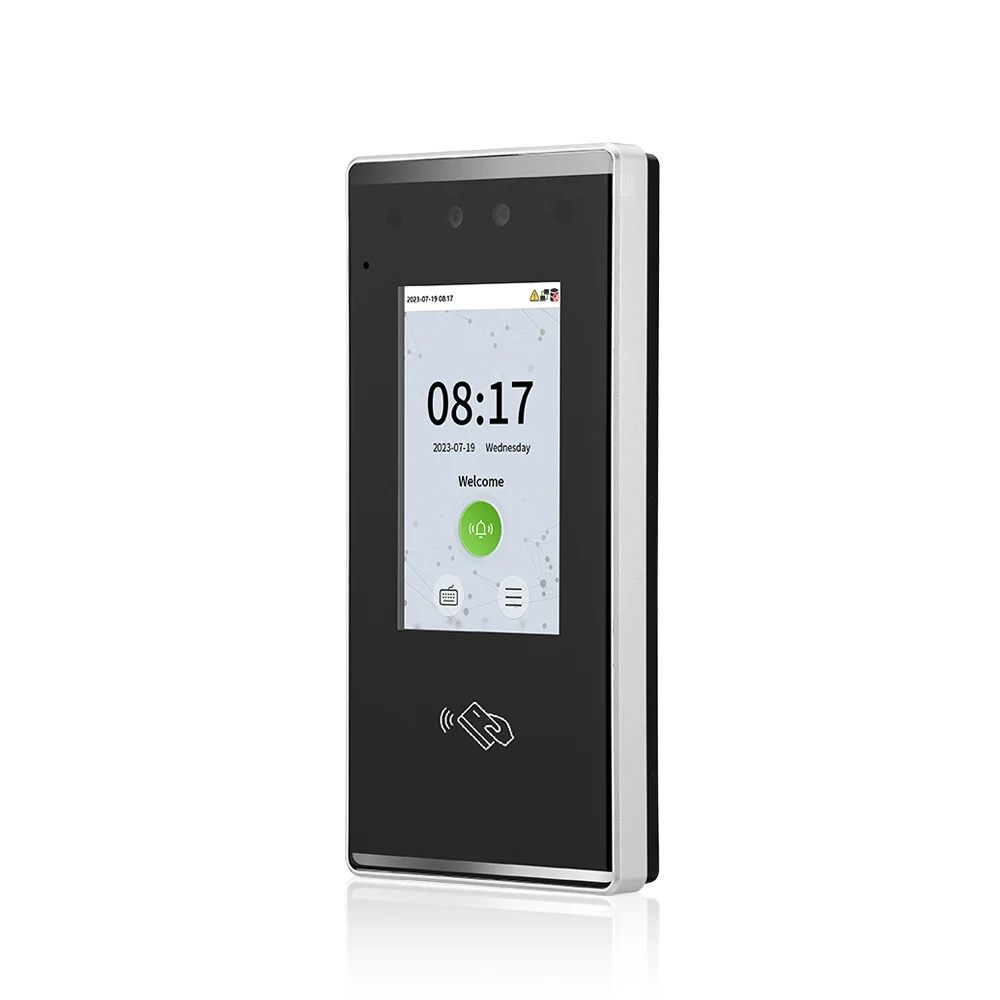 Waterproof Dynamic Fast Facial Recognition Terminal Card Reader With Touch Virtual Keypad Access Control Device