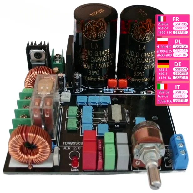 TDA8950 Power Amplifier Board Fever High Power Digital D-Class Amplifier Compared to the US 3886 7294 Over 7498