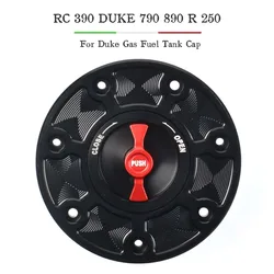 Motorcycle Accessories Fuel Gas Tank Cap For Duke390 RC 390 Duke790 890 R 250 Oil Fuel Cap Tank Cover Quick Release Aluminum