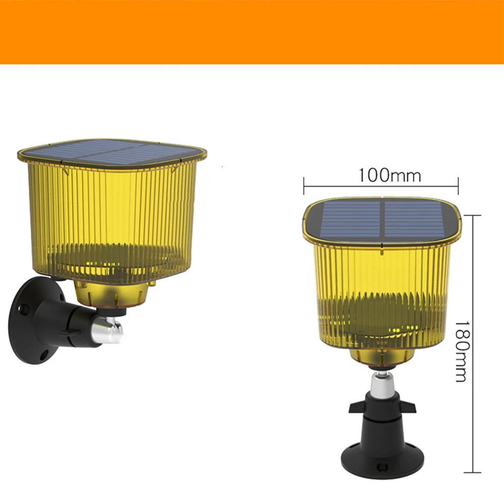 

Outdoor Solar Bird Repellent High Volume High Brightness Alarm Security Siren For Villa Farm Yard Garden