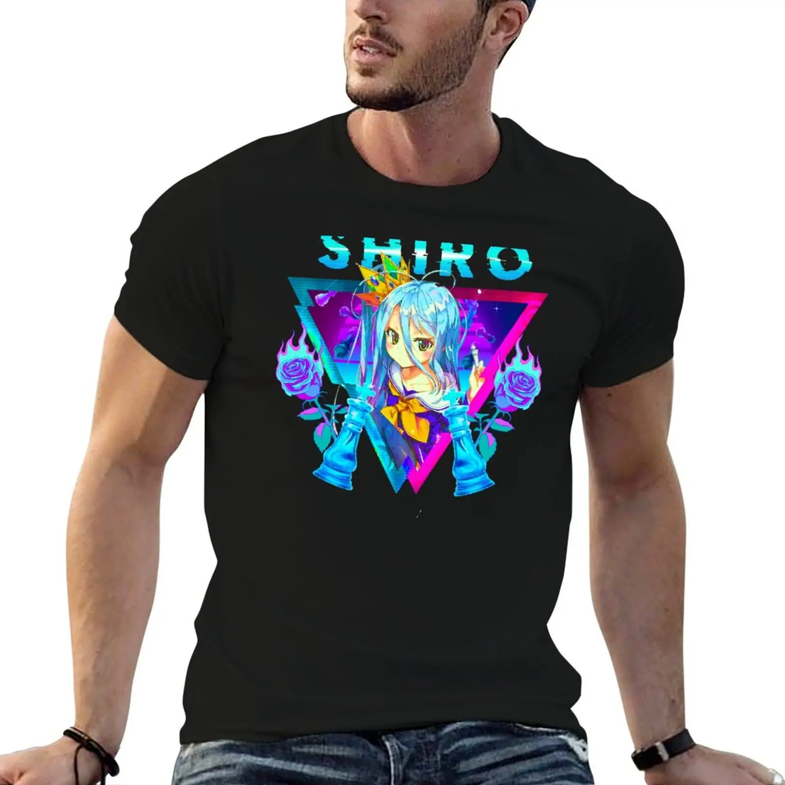 

X casual t man men T-Shirt Shiro vaporwave t shirt man cotton for shirts