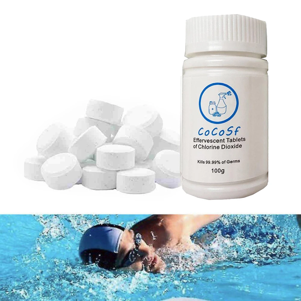 Brand New Suitable For Your Pool Or Pool Effervescent Tablets Cleaning 50pcs Quantily Contain 90%  Brand New Suitable